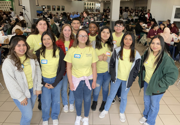 The Terrell High School Student Council was recently recognized with Sweepstakes status for the fifth consecutive year at the Texas Association of Student Councils Conference held Feb. 18. Sweepstakes is earned when a student council is recognized as outstanding in all five TASC project areas: Outstanding Student Council, Community Service, D.A.S.H. (Drug, Alcohol, Safety, and Health issues), Energy &amp; Environment and Pride &amp; Patriotism. Photo courtesy of Terrell ISD