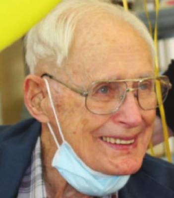 Robert LaRue at his 105th birthday party in February. TRIBUNE FILE PHOTO